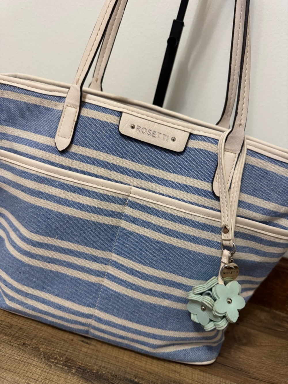 Rosetti Nautical Canvas Tote Bag - Coastal Chic - Cruise - Vacation Ready Preppy